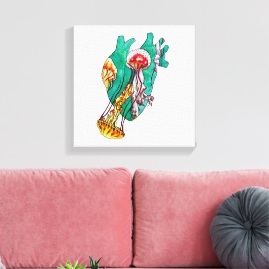 in Ihrem Herzen Leinwanddruck (Insitu (Wohnzimmer))