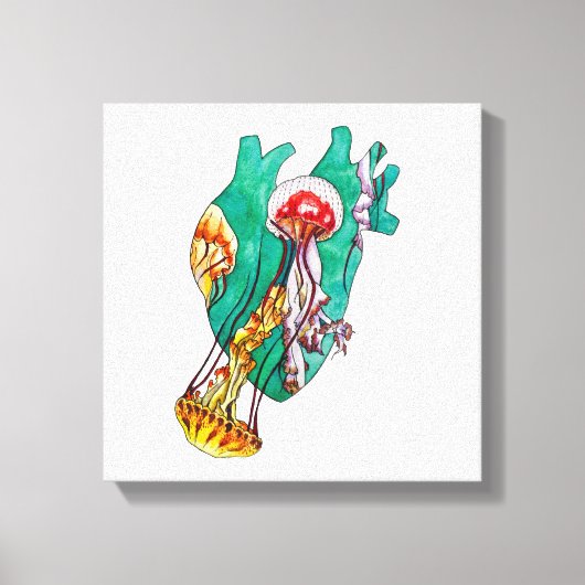 in Ihrem Herzen Leinwanddruck (Vorderseite)