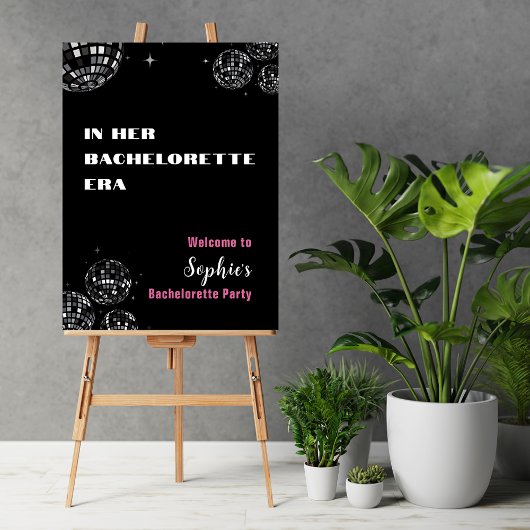 In ihrem Junggeselinnen-Abschied Begrüßungszeichen Poster