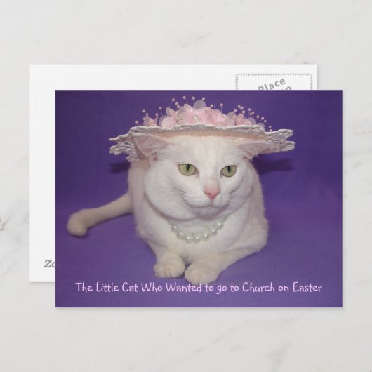 In ihrem OsterBonnet Feiertagspostkarte (Vorne/Hinten)