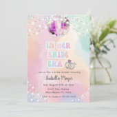 In ihrer Bridgezeit Music Retro Pastel Brautparty Einladung (Stehend Vorderseite)