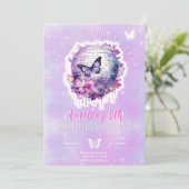 In ihrer Geburtstagsära Geburtstagsjungfrau Einladung (Stehend Vorderseite)