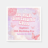 In ihrer Geburtstagsfeier der Ära Serviette (Vorderseite)