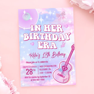 In ihrer Geburtstagszeit Geburtstagsparty Einladun Einladung