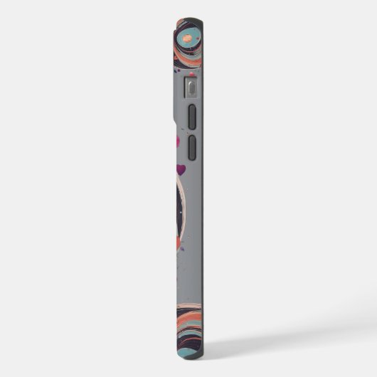 💖 🌠 "In Ihrer Umlaufbahn gefangen" iPhone Hülle (Linke Seite)