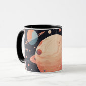 💖 🌠 "In Ihrer Umlaufbahn gefangen" Tasse (Vorderseite Links)