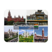 IN Indien - Chennai Madras - Magnet (Horizontal)
