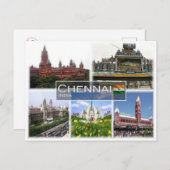 IN Indien - Chennai - Postkarte (Vorne/Hinten)