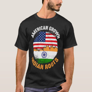In Indien gewachsene Vintage-Flaggen für Männer au T-Shirt