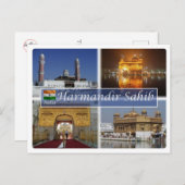 IN Indien - Harmandir Sahib - Postkarte (Vorne/Hinten)