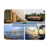 in Indien - Kochi Cochin Kerala - Houseboa - Magnet (Horizontal)