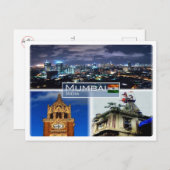 IN Indien - Mumbai Bombay - Postkarte (Vorne/Hinten)