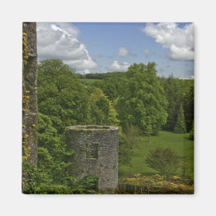 In Irland, auf dem Schloss Blarney, ein Steinturm  Magnet