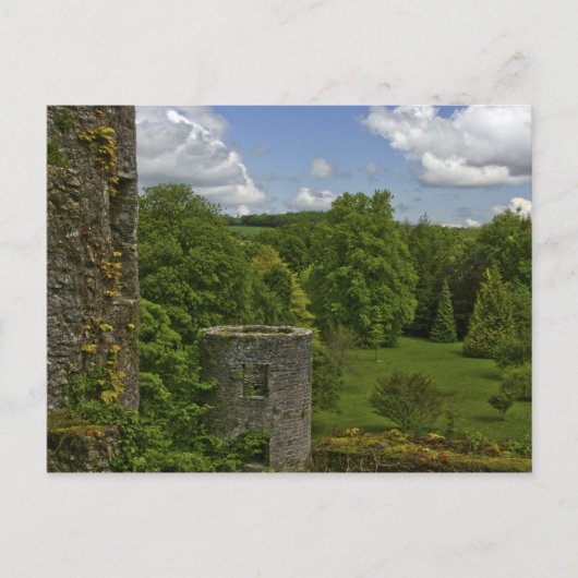 In Irland, auf dem Schloss Blarney, ein Steinturm Postkarte (Vorderseite)