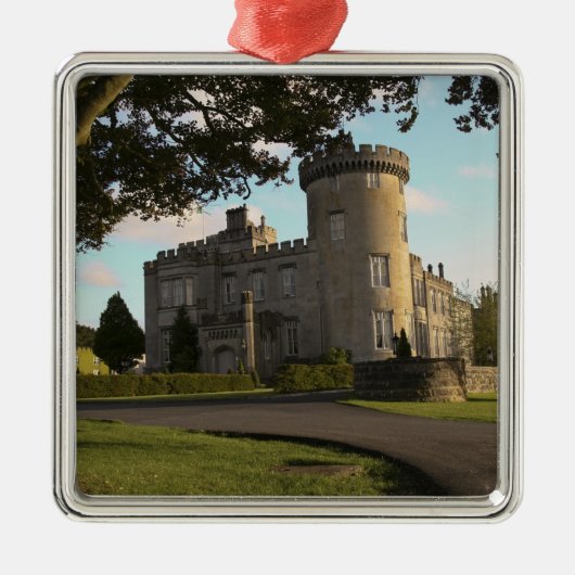 In Irland Eingang zum Schloss Dromoland Silbernes Ornament (Vorne)