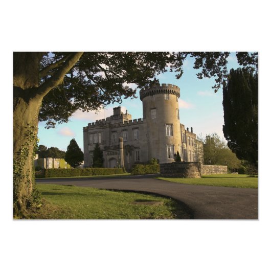 In Irland Eingang zur Burg Dromoland Fotodruck (Vorne)