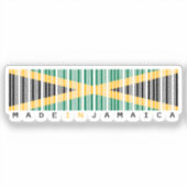 In Jamaika hergestellter Barcode-Flagge Aufkleber (Vorderseite)
