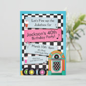 In jedem Alter, 1950er Jahren, Einladung zum Gebur (Stehend Vorderseite)