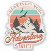 In jedem Buchabenteuer erwartet Sie ein Sticker (Vorderseite)