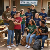 "In jedem Herzen spricht Gott" T-Shirt