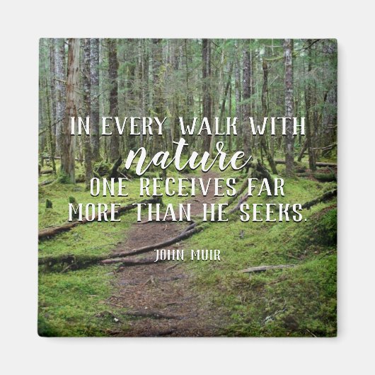 In jedem Spaziergang mit dem Naturmagnet Magnet (Vorne)