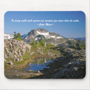 In jedem Weg mit Natur empfangen man… Mousepad