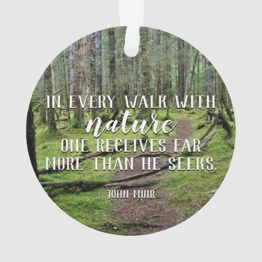 In jedem Weg mit Natur-runder Verzierung Ornament (Rückseite)