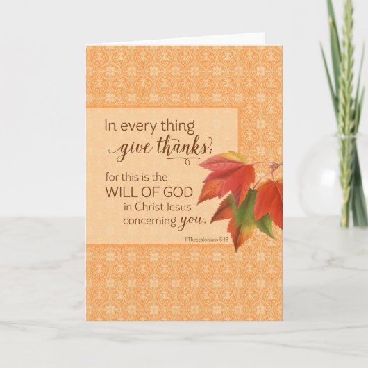 In jeder Sache danke - 1 Thes. 5:18 (Vorderseite)