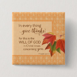 In jeder Sache danke - 1 Thes. 5:18 Button