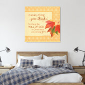 In jeder Sache danke - 1 Thes. 5:18 Leinwanddruck (Insitu (Schlafzimmer))