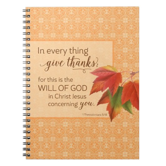 In jeder Sache danke - 1 Thes. 5:18 Notizblock (Vorderseite)