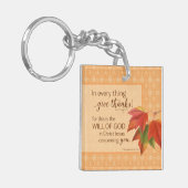 In jeder Sache danke - 1 Thes. 5:18 Schlüsselanhänger (Vorderseite links)