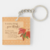 In jeder Sache danke - 1 Thes. 5:18 Schlüsselanhänger (Rückseite)