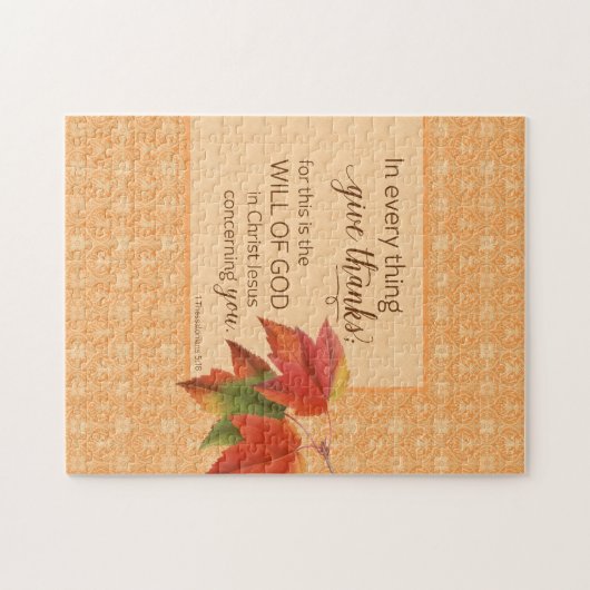 In jeder Sache geben Sie Dank - 1 Thes. 5:18 Puzzle (Horizontal)