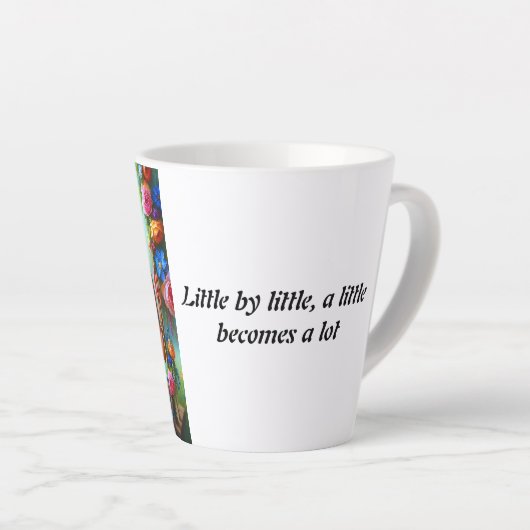 In jeder Sekunde, eine Umarmung der Liebe - Milchtasse (Rechte Ecke)