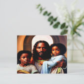 In Jesus Love Arms Christliche Kunst Postkarte (Stehend Vorderseite)