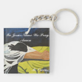 In Jesus Name beten wir. Amen Key Chain Schlüsselanhänger (Rückseite)
