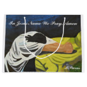 In Jesus Name beten wir Geschenktaschen Große Geschenktüte (Vorderseite)