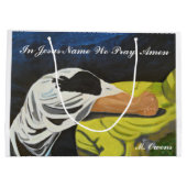 In Jesus Name beten wir Geschenktaschen Große Geschenktüte (Rückseite)