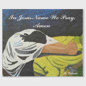 In Jesus Name beten wir Wrapping Paper Geschenkpapier (Flach)