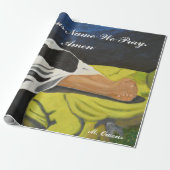 In Jesus Name beten wir Wrapping Paper Geschenkpapier (Ungerollt)