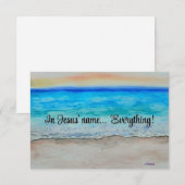 In Jesus' name  Mitteilungskarte (Vorne/Hinten)