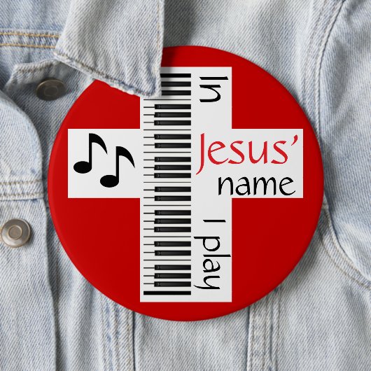 In Jesus Name spiele ich Button (Beispiel)