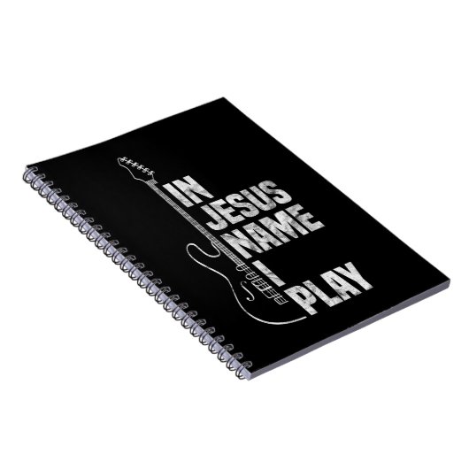 In Jesus Name spiele ich Gitarre Christlich Guitar Notizblock (Rechte Seite)