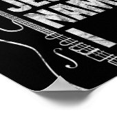 In Jesus Name spiele ich Gitarre Christlich Guitar Poster (Ecke)