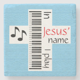 In Jesus Name spiele ich Steinuntersetzer