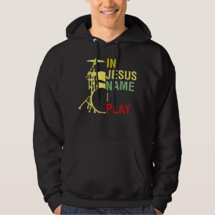 In Jesus Name spiele ich Vintages TrommelhemdVinta Hoodie