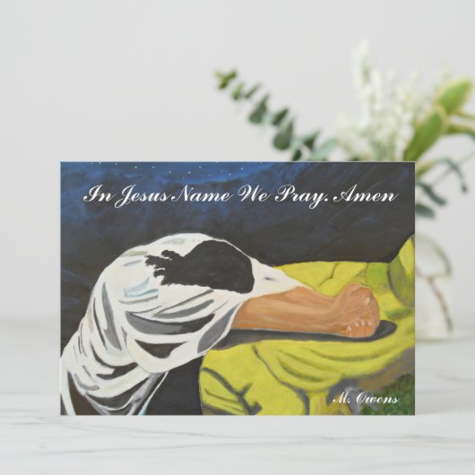 In Jesus Name wir beten Einladungen (Stehend Vorderseite)