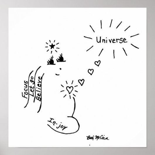 'In Joy' Canvas Print Poster (Vorne)