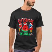 In July Watermelon Ice Pops Santa T-Shirt (Vorderseite)